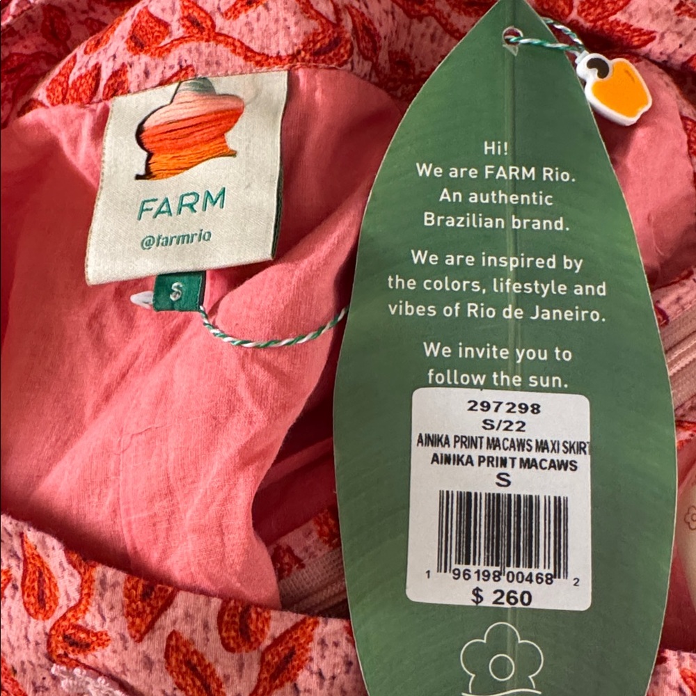 SALE FARM RIO Anika Print Macaws Maxi Skirt - Picture 7 of 7